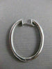 ESTATE LARGE .72CT DIAMOND HOOP EARRINGS 14K WHITE GOLD SIMPLY BEAUTIFUL !!!!!!!
