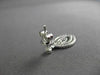 ESTATE 1.01CT ROUND DIAMOND 14KT WHITE GOLD MULTI DROP HANGING EARRINGS STUNNING