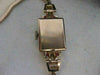 ANTQUE OLD EURO MINE CUT DIAMOND RUBY 14K WHITE ROSE GOLD MIDO WATCH 6.5" #19744