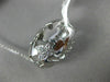 ESTATE LARGE .10CT DIAMOND 14K WHITE GOLD CLASSIC MULTI BUTTERFLY BARREL PENDANT
