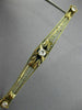 ANTIQUE LARGE .4CT OLD MINE DIAMOND 14K YELLOW GOLD FILIGREE VICTORIAN PIN 26164