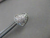 ESTATE 1.30CTW DIAMOND STAR HEART 14KT WHITE GOLD PUSHBACK EARRINGS 12MM #20989