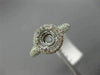 ESTATE .78CT DIAMOND ROUND 14KT WHITE GOLD 3D HALO SEMI MOUNT ENGAGMENT RING