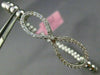 ESTATE .70CT DIAMOND 14KT WHITE GOLD 3D INFINITY FLEXIBLE LOVE BANGLE BRACELET
