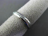 ESTATE DIAMOND 18KT WHITE GOLD FILIGREE ETERNITY WEDDING ANNIVERSARY RING #16977