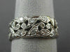 ESTATE WIDE 1.0CT DIAMOND PLATINUM 3D FILIGREE ETERNITY WEDDING ANNIVERSARY RING
