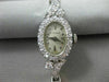 ANTIQUE 1.76CT OLD MINE DIAMOND 14K WHITE GOLD OVAL MICHAELS WATCH PRETTY #20475