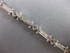 .75CT DIAMOND 14KT WHITE GOLD ROUND ETOILE FILIGREE SQUARE FUN TENNIS BRACELET