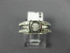 ESTATE .36CT DIAMOND 18K WHITE GOLD SEMI BEZEL SEMI MOUNT ENGAGEMENT RING #11188