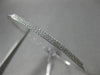 ESTATE .32CT DIAMOND 14K WHITE GOLD 3D CLASSIC PAVE TWO ROW LOVE BANGLE BRACELET