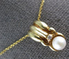 ESTATE .02CT DIAMOND & AAA SOUTH SEA PEARL 14KT YELLOW GOLD 3D FLOATING PENDANT