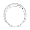 1.91CT DIAMOND & AAA MULTI COLOR SAPPHIRE 14KT WHITE GOLD MULTI SHAPE FUN RING