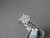 ESTATE .32CT DIAMOND 18KT WHITE GOLD CLUSTER FILIGREE PROMISE FRIENDSHIP RING