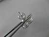 ESTATE 1.30CTW DIAMOND STAR HEART 14KT WHITE GOLD PUSHBACK EARRINGS 12MM #20989