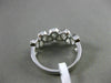 ESTATE 1.13CT DIAMOND 18KT WHITE GOLD ETOILE MULTI WAVE WEDDING ANNIVERSARY RING