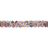 EXTRA LARGE 55.85CT DIAMOND & AAA MULTI COLOR SAPPHIRE 18KT YELLOW GOLD BRACELET