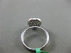 ESTATE LARGE .40CT DIAMOND 18KT WHITE GOLD 3D CLUSTER CIRCULAR CLASSIC RING