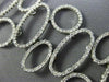 ESTATE WIDE & LONG 6.0CT DIAMOND 14K WHITE GOLD 3D OVAL CIRCULAR TENNIS BRACELET