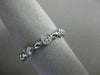 ESTATE .64CT DIAMOND 14KT WHITE GOLD 3D ETOILE ETERNITY WEDDING ANNIVERSARY RING