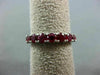 ESTATE 4.55CT AAA ROUND RUBY 14K WHITE GOLD 3D ETERNITY WEDDING ANNIVERSARY RING