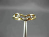 ANTIQUE .05CT DIAMOND 14KT WHITE & YELLOW GOLD OPEN 5 STONE V SHAPE RING #22476
