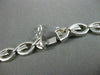 ESTATE WIDE .75CT DIAMOND 14KT WHITE GOLD INFINITY ITALIAN NECKLACE #22673