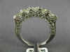 ESTATE 1.93CT DIAMOND 18K WHITE GOLD 3D FIVE STONE DOUBLE SIDED ANNIVERSARY RING