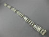 ESTATE WIDE & LONG 14KT WHITE GOLD HANDCRAFTED ITALIAN MENS BRACELET #22779