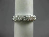 ANTIQUE .51CT DIAMOND 14KT WHITE GOLD 3D CLASSIC WEDDING ANNIVERSARY RING #11661