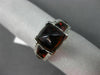 ESTATE 9.28CT DIAMOND & AAA GARNET 14K WHITE GOLD 3D PYRAMID COCKTAIL RING #2040