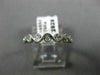 ESTATE .11CT DIAMOND 14K WHITE GOLD ETOILE BEZEL SEMI ETERNITY ANNIVERSARY RING