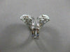ANTIQUE DIAMOND 14KT WHITE GOLD FILIGREE ENGAGEMENT RING INSERT 27MM WIDE #21169