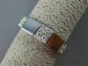 ESTATE .22CT DIAMOND 18K WHITE GOLD 3D SQUARE SEMI ETERNITY 4 STONE WEDDING RING