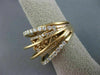 ESTATE MASSIVE 2.18CT DIAMOND 18KT ROSE GOLD MULTI ROW FILIGREE ETOILE FUN RING