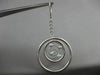 ESTATE LARGE .24CT DIAMOND 14KT WHITE GOLD MULTI CIRCLE ETOILE DROP EARRINGS