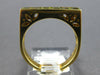 1.07CT DIAMOND & AAA GREEN AMETHYST 18K YELLOW GOLD SQUARE FILIGREE CHANNEL RING
