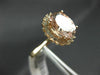ESTATE LARGE 2.96CT DIAMOND & AAA MORGANITE 14KT ROSE GOLD OVAL ENGAGEMENT RING