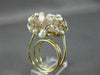 ESTATE EXTRA LARGE AAA SOUTH SEA & PINK QUARTZ 14KT YELLOW GOLD FUN RING #26303