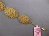 ESTATE LARGE .18CT DIAMOND 14K YELLOW GOLD 3D WOVEN MULTI LINK OVAL FUN BRACELET