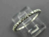 ESTATE .27CT DIAMOND 14K WHITE GOLD SEMI ETERNITY WEDDING ANNIVERSARY RING 25722