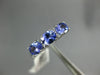 1.05CT DIAMOND & AAA TANZANITE 14KT WHITE GOLD 3D OVAL & ROUND ANNIVERSARY RING