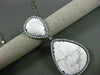 ESTATE LARGE 1.49CT DIAMOND & WHITE ONYX 14KT WHITE & BLACK GOLD 3D NECKLACE