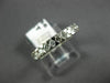ESTATE .36CT DIAMOND 14KT WHITE GOLD 9 STONE SEMI BEZEL ANNIVERSARY RING #5456