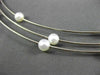 ESTATE 14KT WHITE GOLD SOUTH SEA PEARL BY THE YARD ITALIAN CHOKER NECKLACE 22805