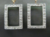 ESTATE LARGE .46CT DIAMOND 14KT WHITE & ROSE GOLD MATTE & SHINY HANGING EARRINGS