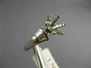 ESTATE .35CT DIAMOND PLATINUM ROUND & BAGUETTE SEMI MOUNT ENGAGEMENT RING #22410