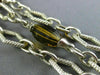 ESTATE WIDE & LONG CHARLES KRYPELL SMOKY TOPAZ 14KT GOLD & 925 SILVER BRACELET