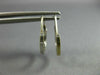 ANTIQUE SMALL 14KT WHITE GOLD 3D HANDCRAFTED FILIGREE HOOP EARRINGS #25586