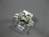 ESTATE WIDE .46CT DIAMOND 14K WHITE GOLD 2 ROW SEMI MOUNT ENGAGEMENT RING #19591