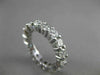 ESTATE 4.50CT DIAMOND 14K WHITE GOLD ETERNITY WEDDING ANNIVERSARY RING #21955